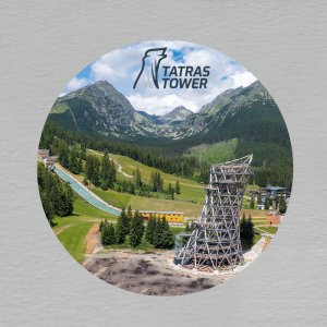 Tatras Tower - magnet kulatý 6 cm