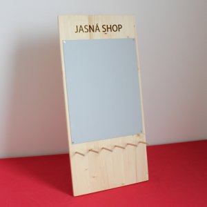 Stojan 61 cm - logo Jasná shop - gravír