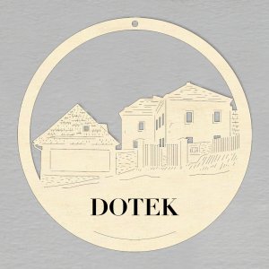 Dotek - Horní Maršov - ozdoba kulatá