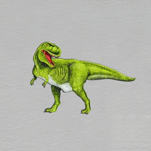 Dinosaurus - ořez 4 cm masiv