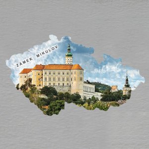 Mikulov - Zámek 1 - magnet mapa