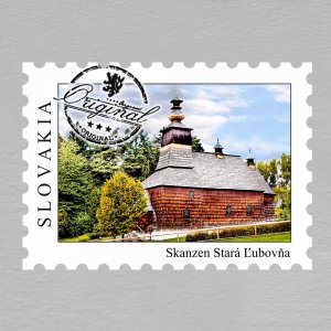 Stará Ľubovňa - skanzen - magnet známka