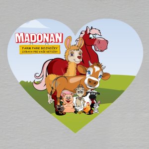 Madonan - magnet srdce 6 cm