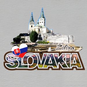 Žilina - magnet ořez masiv SLOVAKIA