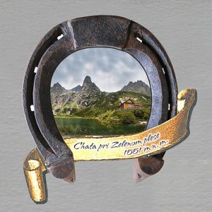 Vysoké Tatry - Chata pri Zelenom plese - magnet podkova