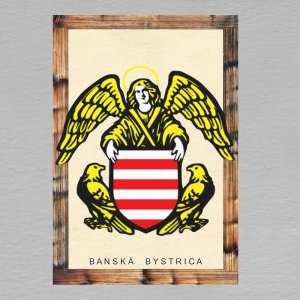 Banská Bystrica - erb - magnet C6 dvojitý