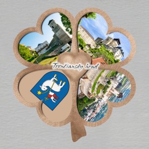 Trenčín - magnet čtyřlístek