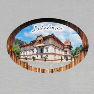 Luhačovice - magnet ovál mini