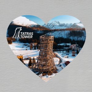 Tatras Tower - magnet srdce