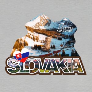 Tatras Tower - magnet masiv ořez Slovakia