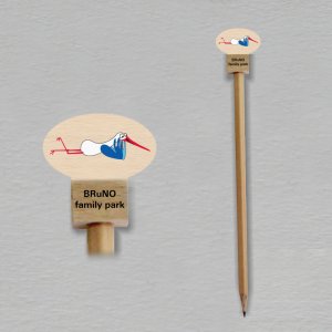 Bruno family park - tužka s jednostranným potiskem soklíku