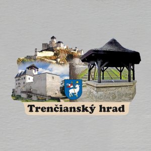 Trenčiansky hrad - magnet ořez masiv