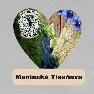 Manínska Tiesňava - magnet ořez masiv