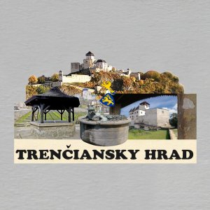 Trenčiansky hrad - magnet ořez masiv