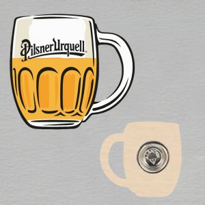 Pilsner Urquell - brož magnet - tisk