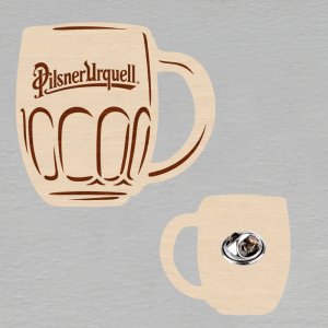 Pilsner Urquell - brož špendlík - gravír