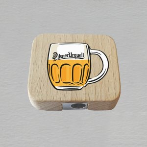 Pilsner Urquell - ořezávátko kov větší - tisk