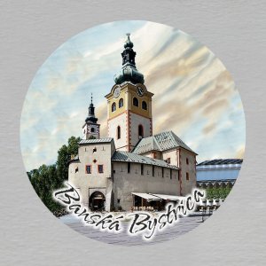 Banská Bystrica - magnet kulatý 4  cm