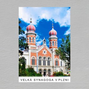 Velká synagoga Plzeň - magnet C6