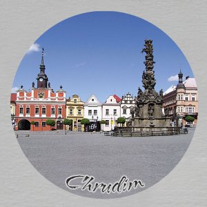 Chrudim - podtácek kulatý