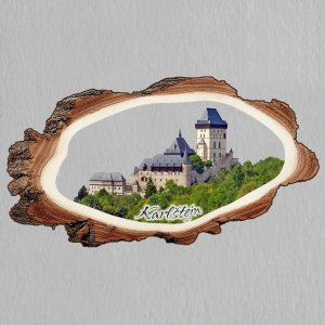 Karlštejn - magnet kůra prořez