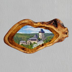 Karlštejn - magnet oliva ovál