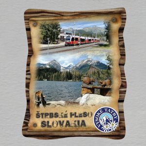 Štrbské pleso - magnet papír