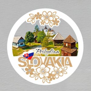 Pribylina - magnet kulatý Slovakia