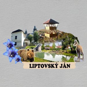 Liptovský Ján - magnet ořez s textem