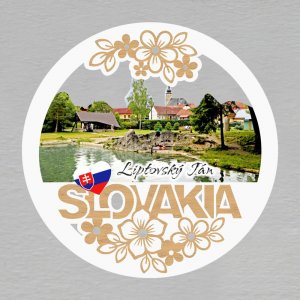 Liptovský Ján - magnet kulatý Slovakia