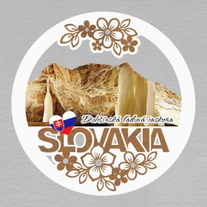 Dobšínská l'adová jaskyňa - magnet kulatý Slovakia