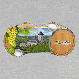 Karlštejn - magnet sudy s hroznem