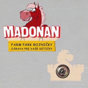 Madonan - brož logo s koníkem