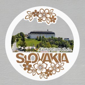 Kaštiel' Svätý Anton - magnet kulatý Slovakia