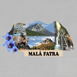 Malá Fatra - magnet ořez s textem