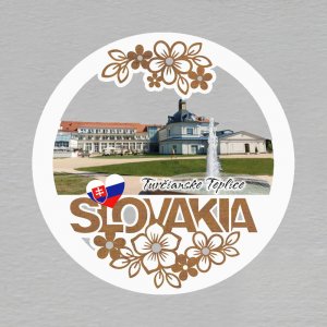 Turčianske Teplice - magnet kulatý Slovakia