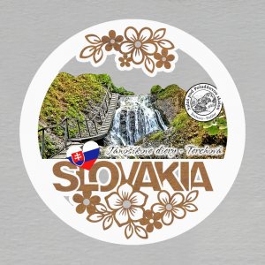 Jánošikove diery - magnet kulatý Slovakia