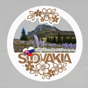 Vel'ký Rozsutec - magnet kulatý Slovakia