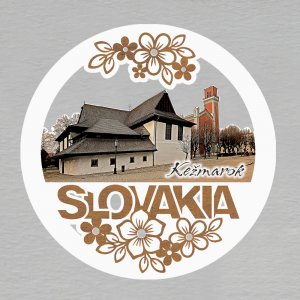 Kežmarok - magnet kulatý Slovakia