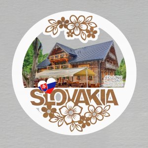 Tatranská Kotlina - Kotlina - magnet kulatý Slovakia