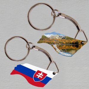 Štrbské pleso - klíčenka vlajka