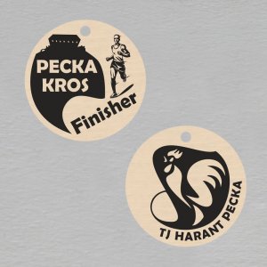 Pecka kros - finisher - medaile