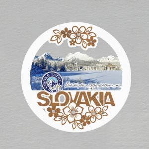 Štrbské pleso - magnet kulatý Slovakia