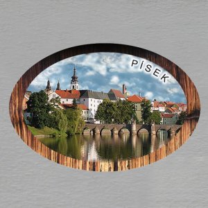 Písek - Panorama 2 - magnet ovál rám