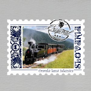 Oravská Lesná Železnica - magnet známka Slovakia