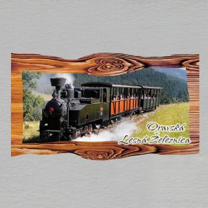 Oravská Lesná Železnica - magnet prkno