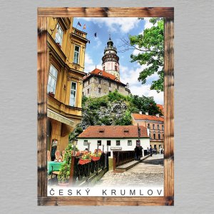 Český Krumlov 1 - magnet C6 rám