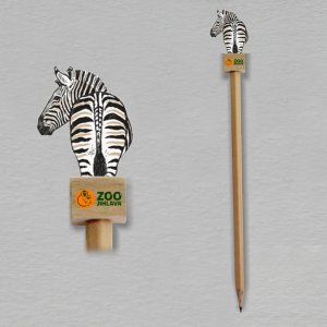 ZOO Jihlava - tužka zebra s jednostranným potiskem soklíku