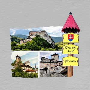 Oravský hrad - magnet rozcestník Slovakia