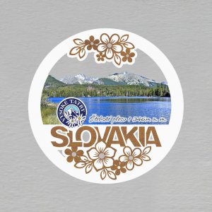 Štrbské pleso - magnet kulatý Slovakia